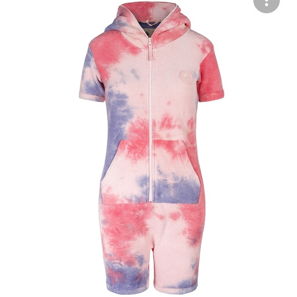 Onepiece x Towel Club Short Slim Jumpsuit Tie Dye - Picture 2 of 6